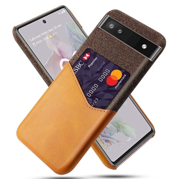 Bofink Google Pixel 6a Card Suojakuori - Oranssi Orange