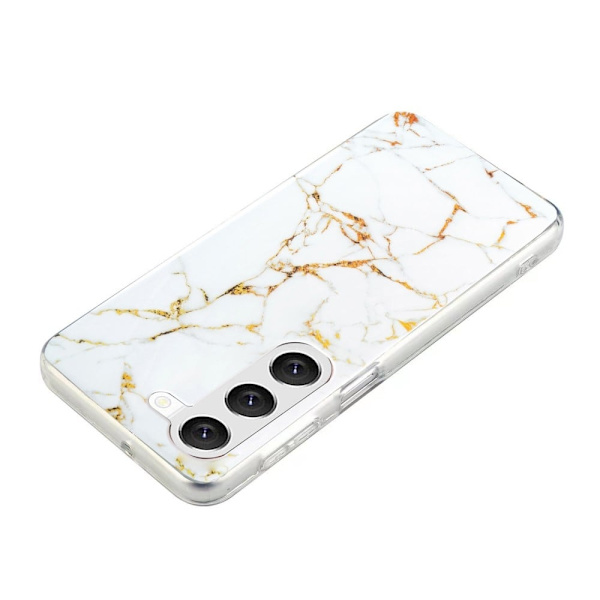 Marble Samsung Galaxy S23 Plus Etui - Hvid White