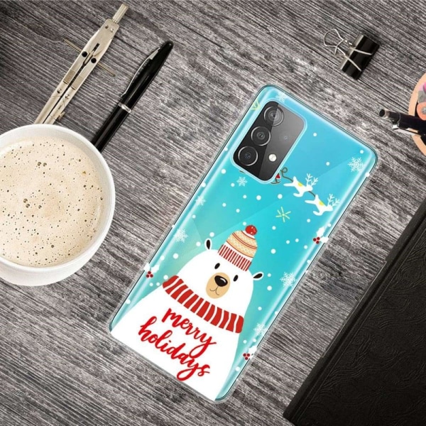 Juletaske til Samsung Galaxy A73 - Isbjørn White