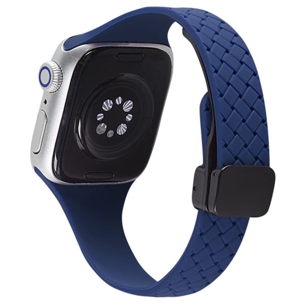 Apple Watch 49mm / 45mm / 44mm / 42mm silikone urrem - Midnatsblå Blue