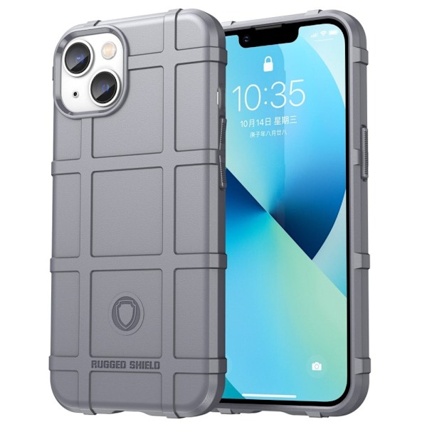 Rugged Shield iPhone 14 Plus skal - Silver/Grå Silvergrå