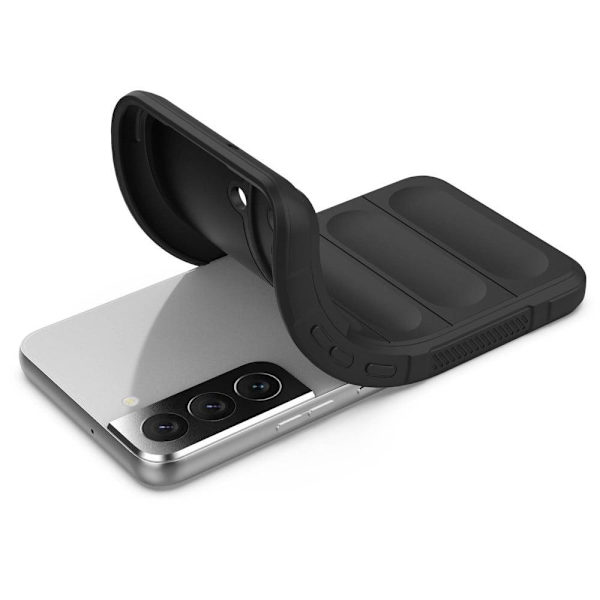 Mjukt greppformat Samsung Galaxy S22 skal - Silver/Grå Silvergrå