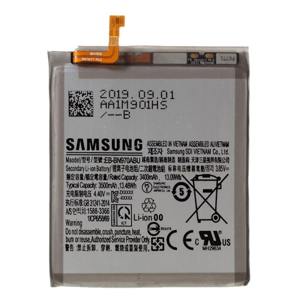 Samsung Galaxy Note 10 EB-BN970ABU 3400mAh batteribyte Vit