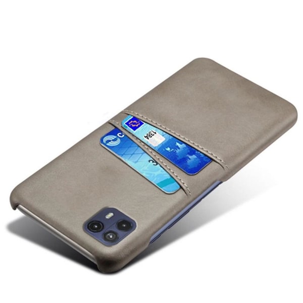 Motorola Moto G50 5G skal med korthållare - Silver/Grå Silvergrå