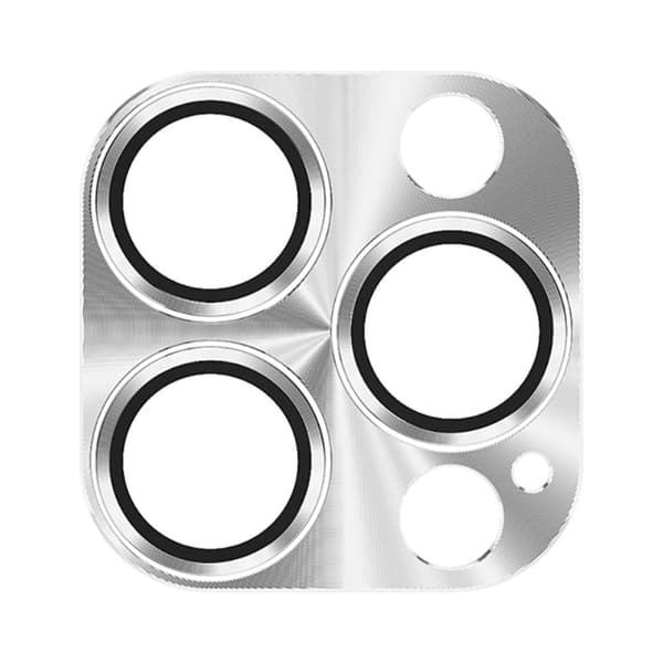 TOTU iPhone 13 Pro Max aluminiumlegering + kameralins i härdat glas - Silver Silvergrå