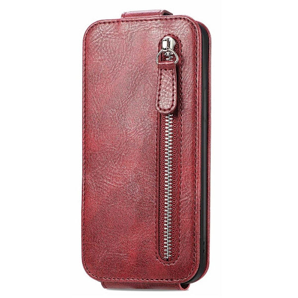 Vertical Flip Phone Etui med Zipper til Nothing Phone (1) - Rød Red