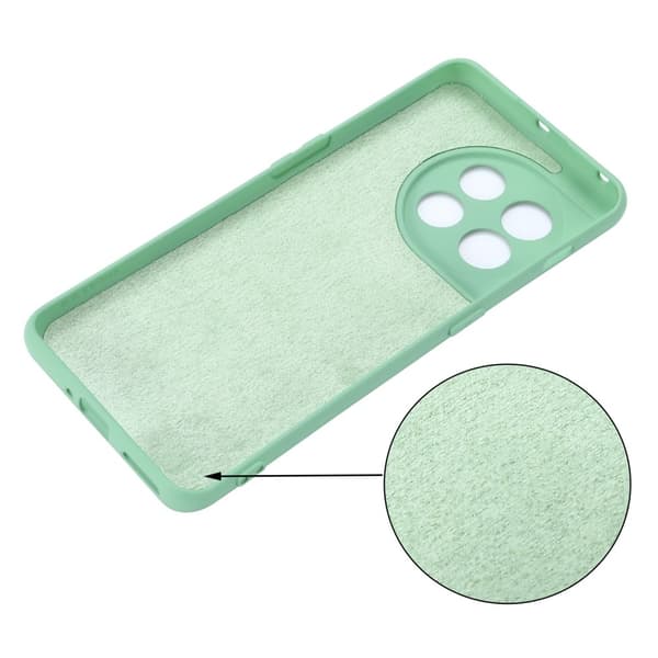 Matt flytende silikondeksel for OnePlus 11 - Grønn Green