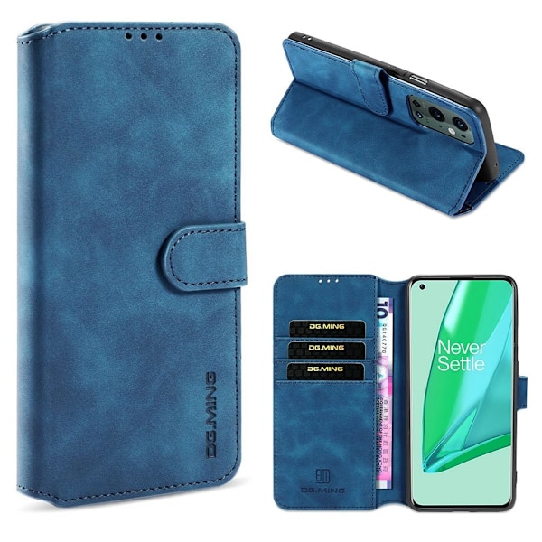DG.Ming Retro OnePlus 9 Pro fodral - Blå Blå