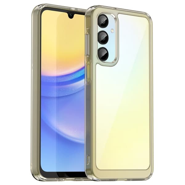 Samsung Galaxy A16 smart akryl cover - Gennemsigtig Grå Silver grey