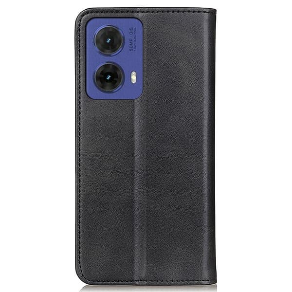 Motorola Moto G85 læderetui med pung - Sort Black