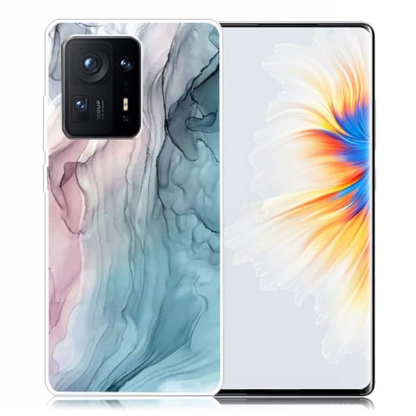Marmormotiv Xiaomi Mix 4 skal - Rosa/Blå Marmor multifärg