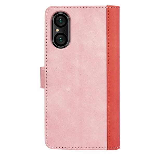Tofarget lærdeksel for Sony Xperia 5 V - Rosa Pink