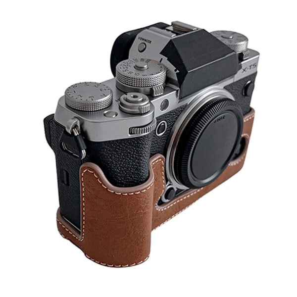 Sony ZV-1F puoli runko nahkakotelo - Ruskea Brown