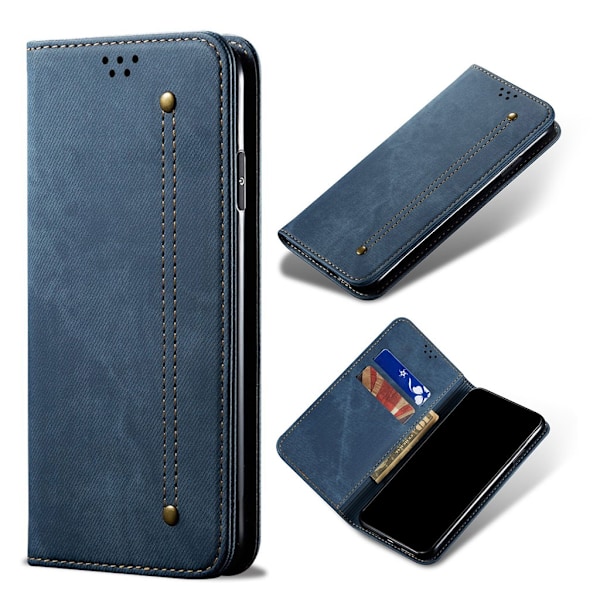 Jeans OnePlus 8 Pro Flip case - Blå Blue