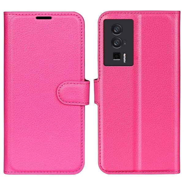 Klassisk Xiaomi Redmi K60 / K60 Pro Flip Etui - Rose Pink