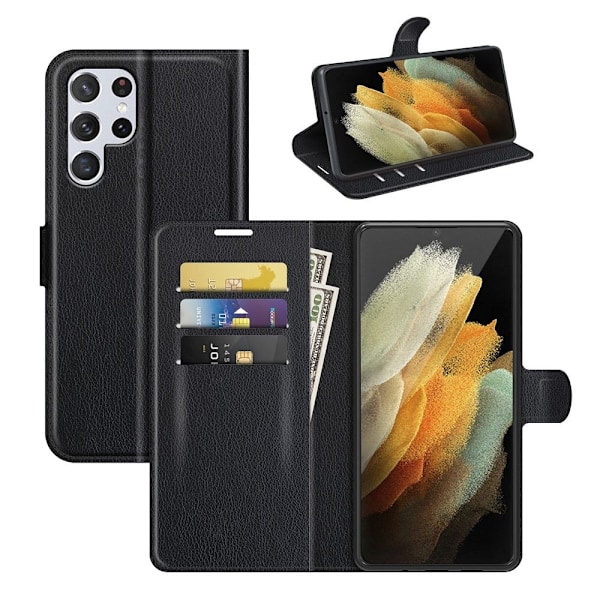 Classic Samsung Galaxy S22 Ultra fodral - Svart Svart