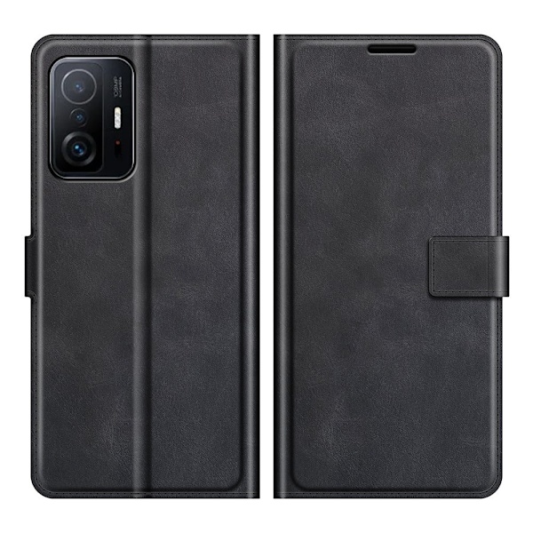 Læderetui med Pung til Xiaomi 11T / 11T Pro - Sort Black
