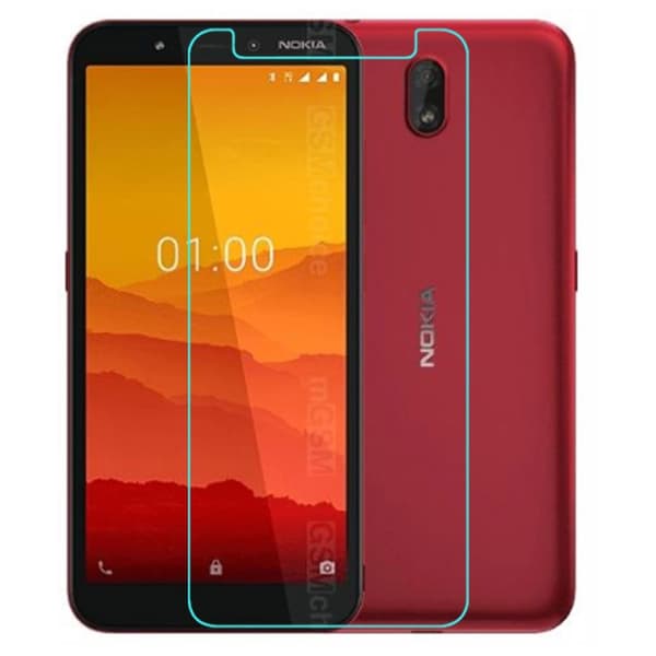 0.3mm härdat glas Nokia C1 skärmskydd Transparent