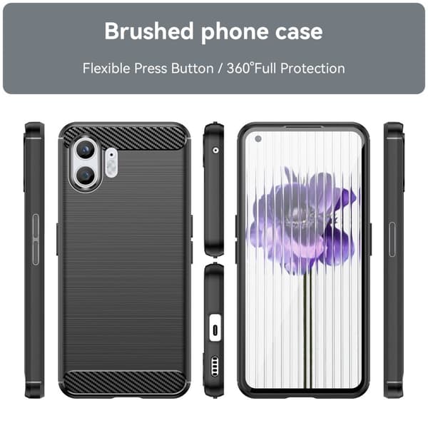 Carbon Flex Nothing Phone (2) skal - Svart Svart