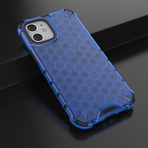 Bofink Honeycomb iPhone 12 Mini deksel - Blå Blue