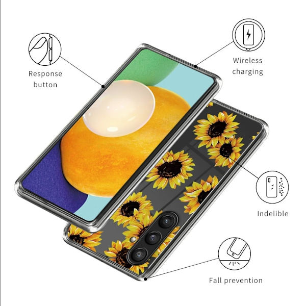Deco Samsung Galaxy S24 Plus deksel - Solsikker Yellow