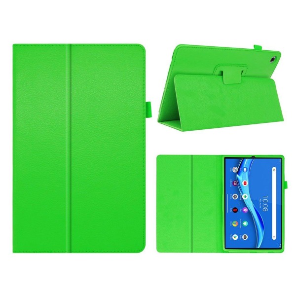 Lenovo Tab M10 FHD Plus litchi leather case - Green Grön