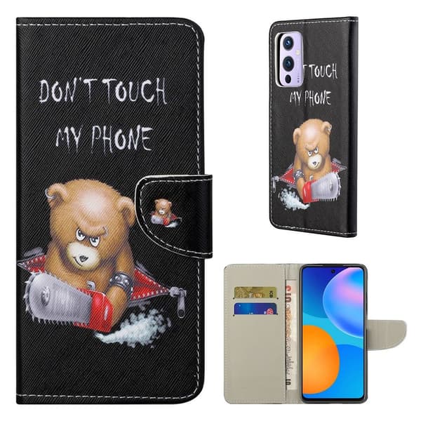 Wonderland OnePlus 9 Flip Etui - Bjørn Black