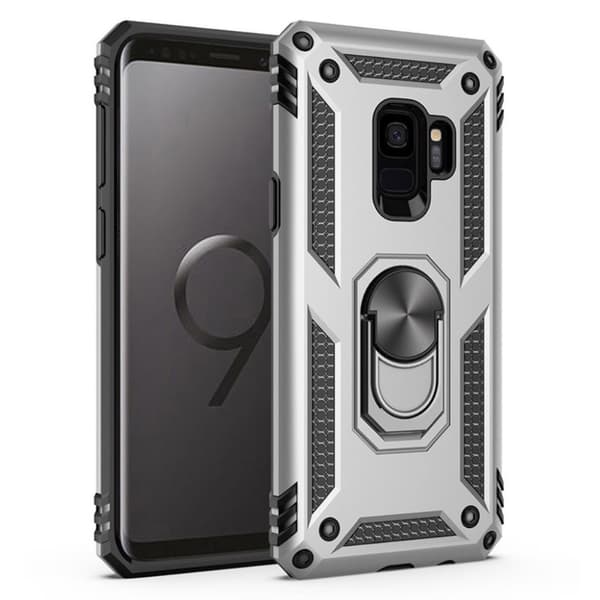 Bofink Combat Samsung Galaxy S9 deksel - Sølv Silver grey