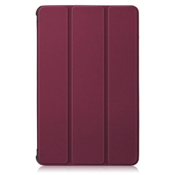 Lenovo Tab M10 HD Gen 2 tri-fold flipfodral i läder - Magenta Röd