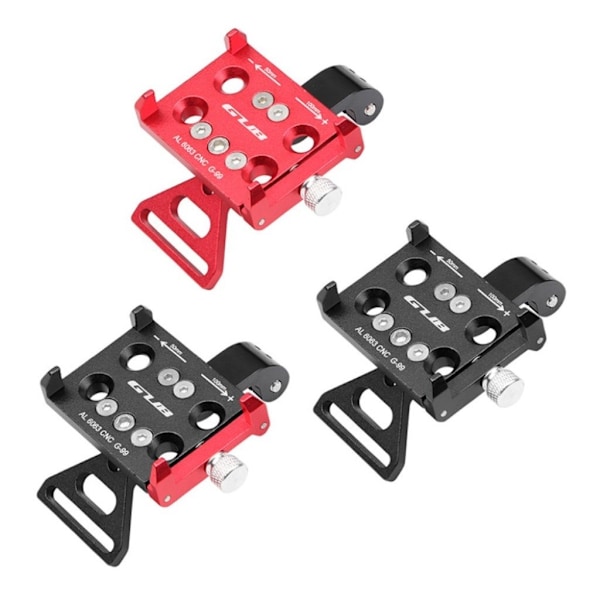 GUB G-99 aluminiumsholder til cykelmontering - Helt Sort Black