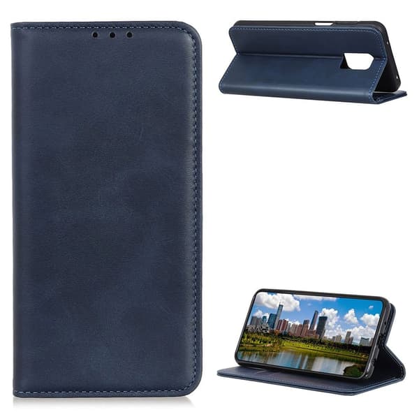 Wallet-style ægte Læder Flipcase til Motorola Moto G Power (2021) - Blå Blue