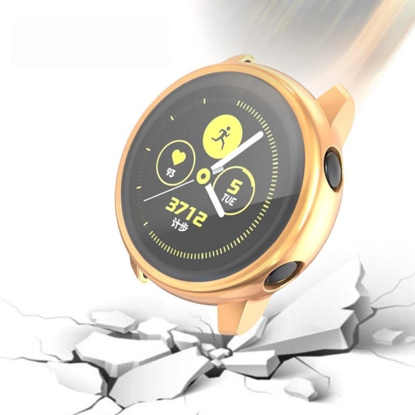 Samsung Galaxy Watch Active elektropläteringsfodral - Champagne Guld Beige