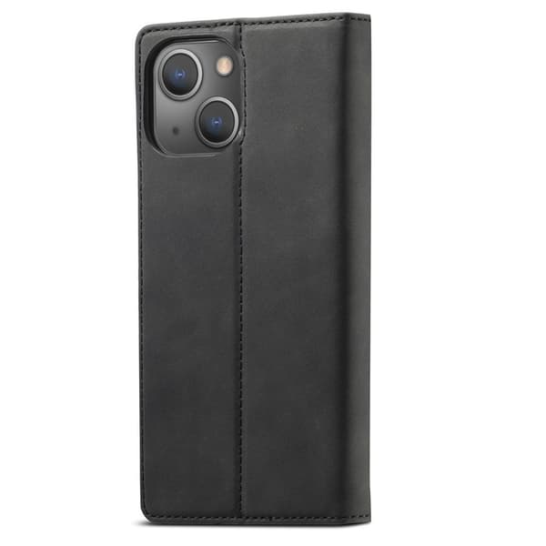 LC.Imeeke iPhone 13 Läppäkotelo - Musta Black