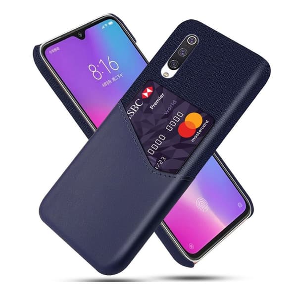 Bofink Xiaomi Mi 9 Lite card Card cover - Blå Blue