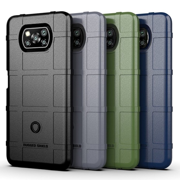 Rugged Shield Etui Xiaomi Poco X3 / Poco X3 Nfc - Sort Black