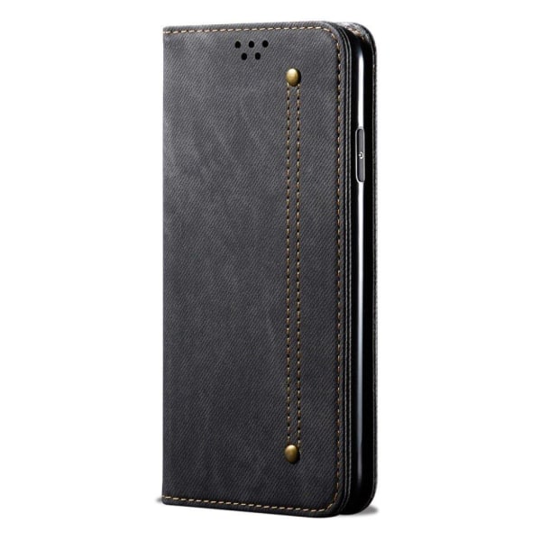 Jeans OnePlus 9 Pro Flip Etui - Sort Black