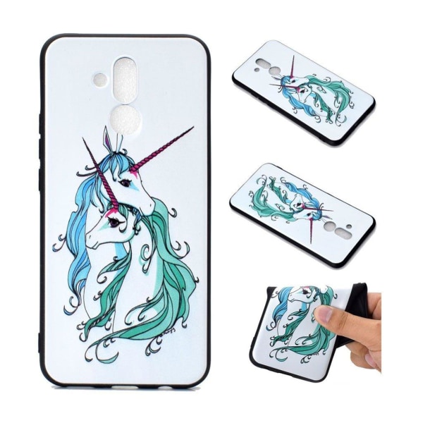 Huawei Mate 20 Lite 3D pattern case - Unicorn multifärg