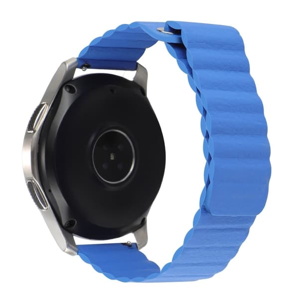 20mm Universal aitoa nahkaa kellon hihna - Sininen Blue