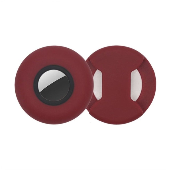 AirTags silicone case - Wine Red / Black Size: L Röd