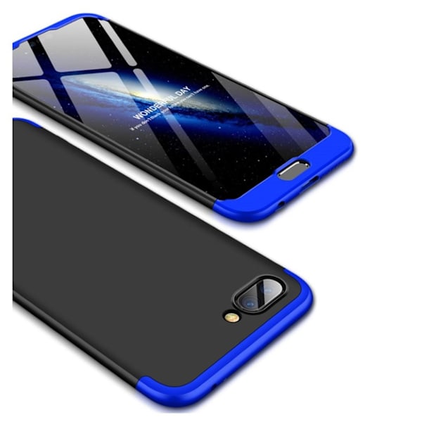 Huawei Honor 10 Kova Muovi Takasuoja Kuori missä 3-Palainen Asennus - Sininen/ Musta Multicolor