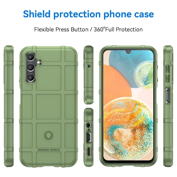 Rugged Shield Samsung Galaxy M44 skal - Grön Grön