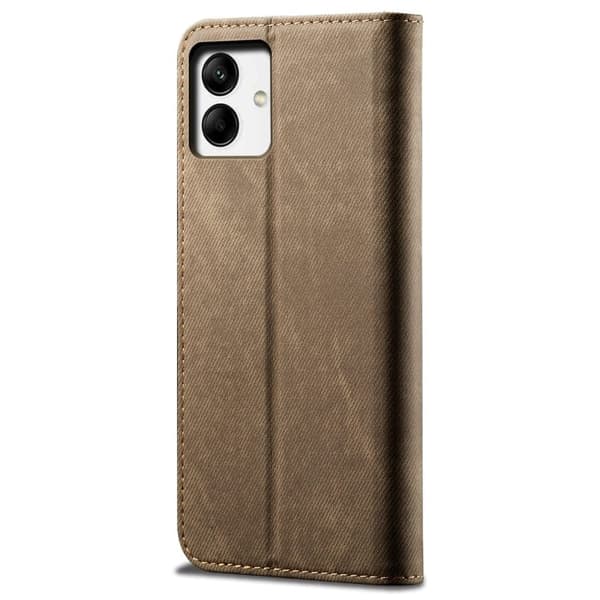 Jeans Samsung Galaxy A04 Flippetui - Khaki Brown