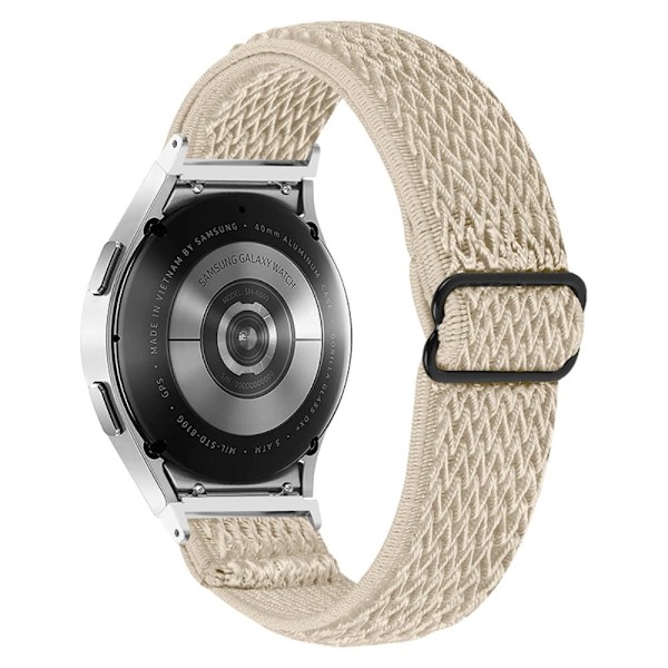 Elastisk enkel urrem til Samsung Galaxy Watch 4 - Aprikos Brown
