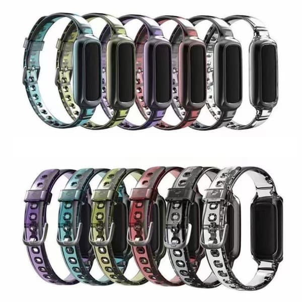 Fitbit Luxe unik stil gjennomsiktig klokkerem - Gul Yellow