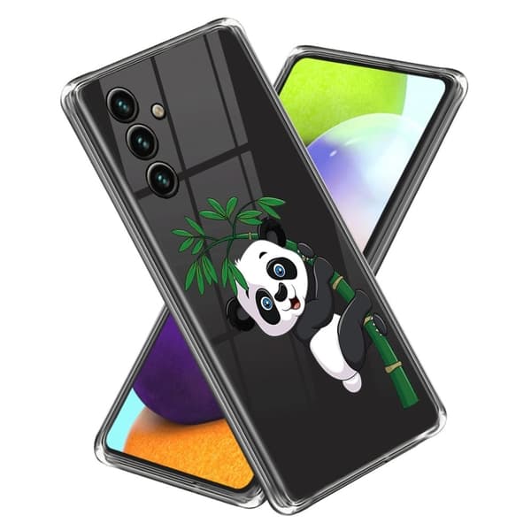 Deco Samsung Galaxy A05s skal - Panda Och Bambu Vit