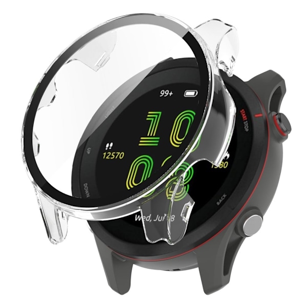 Garmin Forerunner 255 cover with tempered glass screen protector - Transparent Transparent