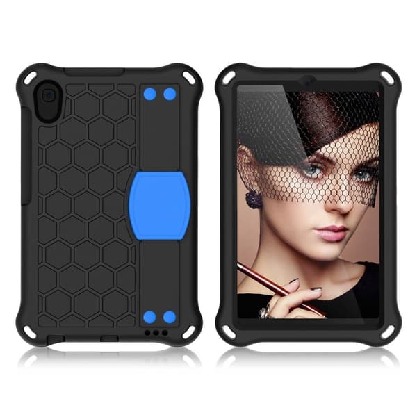 Huawei Mediapad M5 Lite / M6 8.4 Honeycomb Stilfuldt Etui - Sort / Blå Black