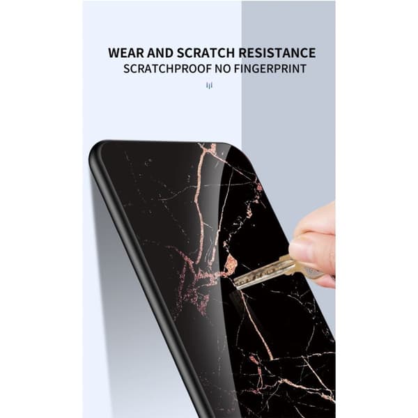 Fantasy Marmor Samsung Galaxy A80 skal - Svart/Guld Svart