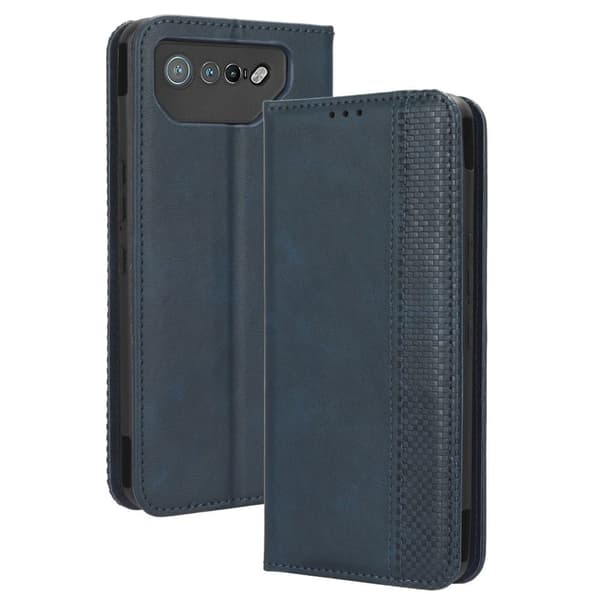 Bofink Vintage ASUS Rog Phone 7 Læretui - Blå Blue