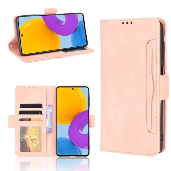 Modernt Samsung Galaxy M52 5G fodral med plånbok - Rosa Rosa